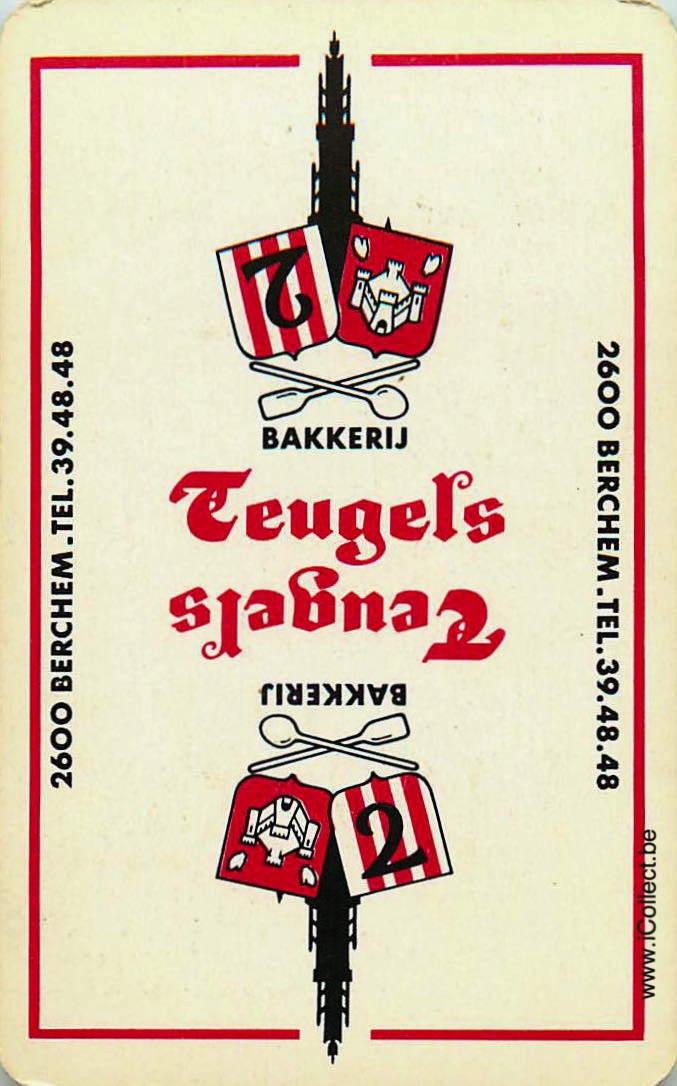 Single Swap Playing Cards Food Teugels (PS09-45C) - Click Image to Close