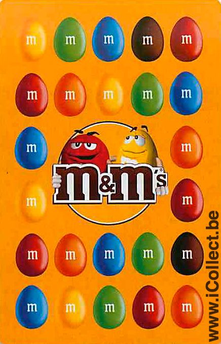 Single Swap Playing Cards Food M&Ms (PS02-07B) - Click Image to Close