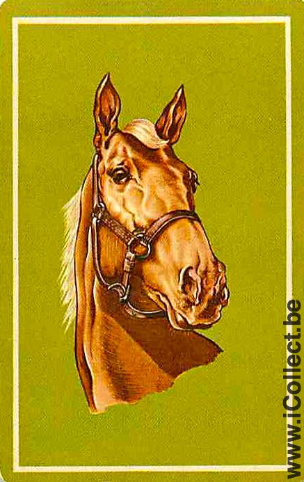 Single Swap Playing Cards Horse Head to Right (PS02-12G)