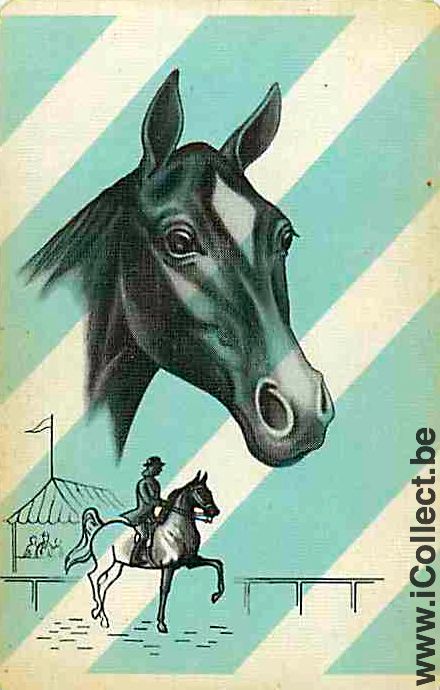 Single Playing Cards Horse Head to Right (PS04-58B)