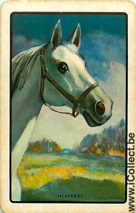 Single Playing Cards Horse Head to Right (PS08-10F)
