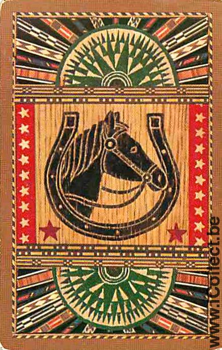 Single Playing Cards Horse Head to Right (PS08-10G)