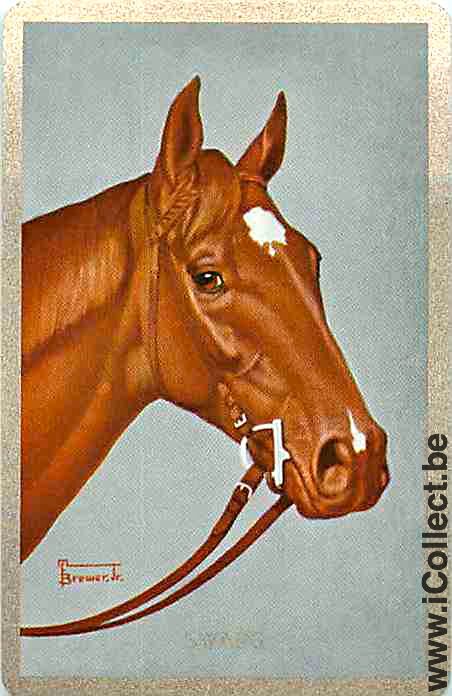 Single Playing Cards Horse Head to Right (PS08-11D)