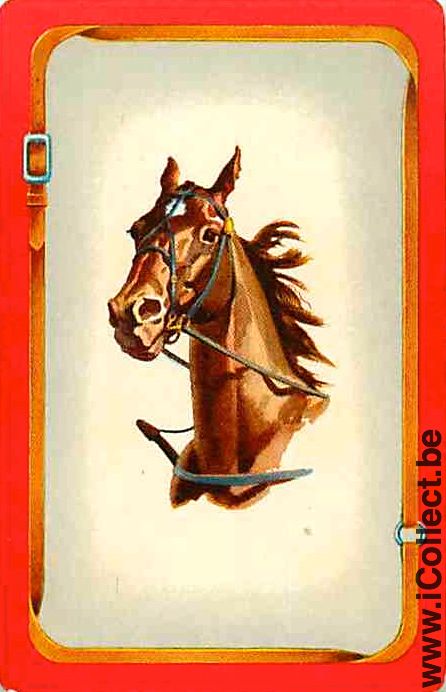 Single Playing Cards Horse Head to Left (PS02-57H)