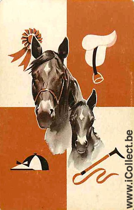 Single Playing Cards Horse Two Heads (PS04-59G)