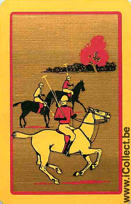 Single Swap Playing Cards Horse Polo (PS13-20C) - Click Image to Close