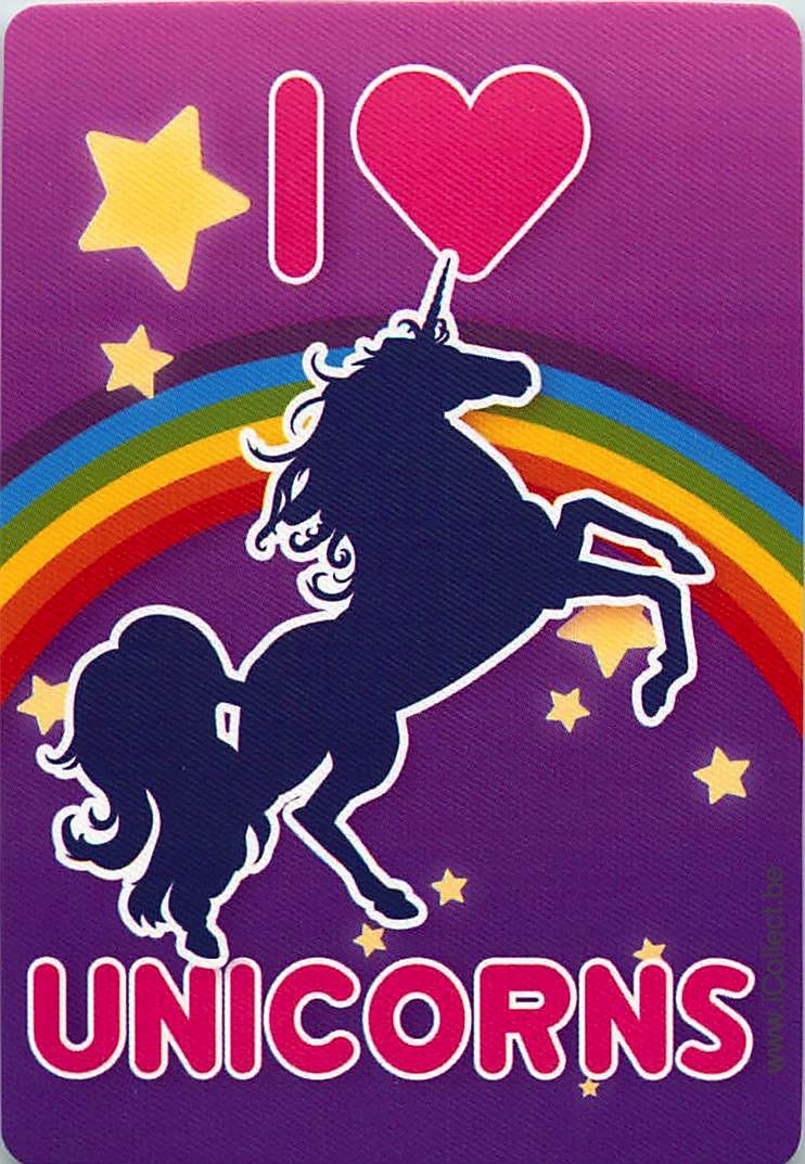 Single Swap Playing Cards Unicorns Horse (PS01-17A)
