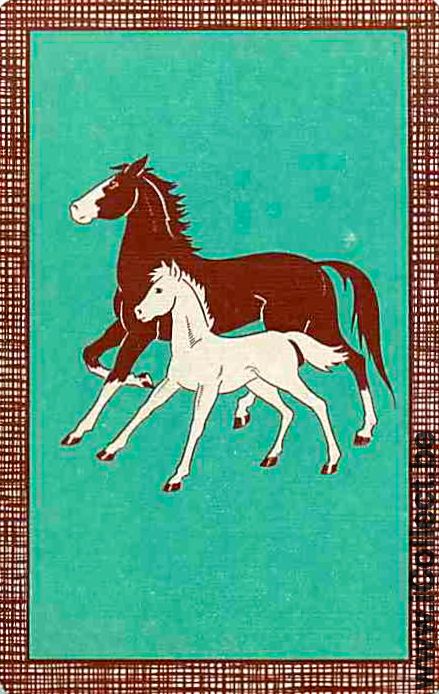 Single Swap Playing Cards Horse Two Horses (PS05-31H)