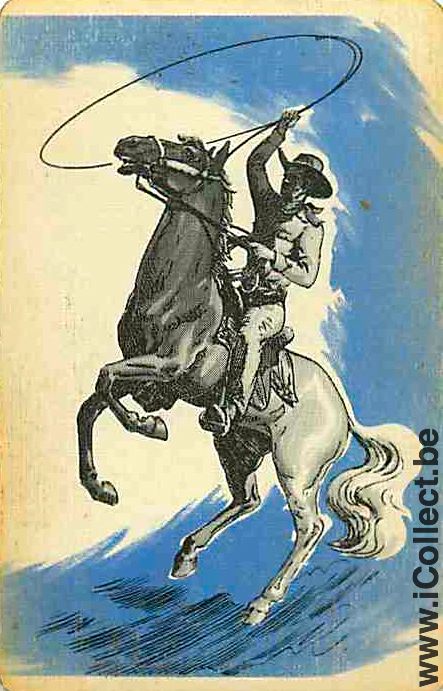 Single Playing Cards Horse Cowboy (PS08-32E)