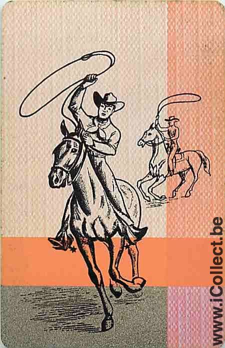 Single Playing Cards Horse Cowboy (PS01-22A)