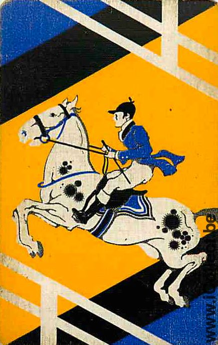 Single Playing Cards Horse Jumping (PS13-24E)