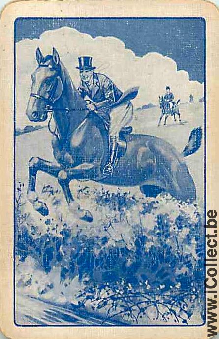 Single Playing Cards Horse Jumping (PS02-58A)
