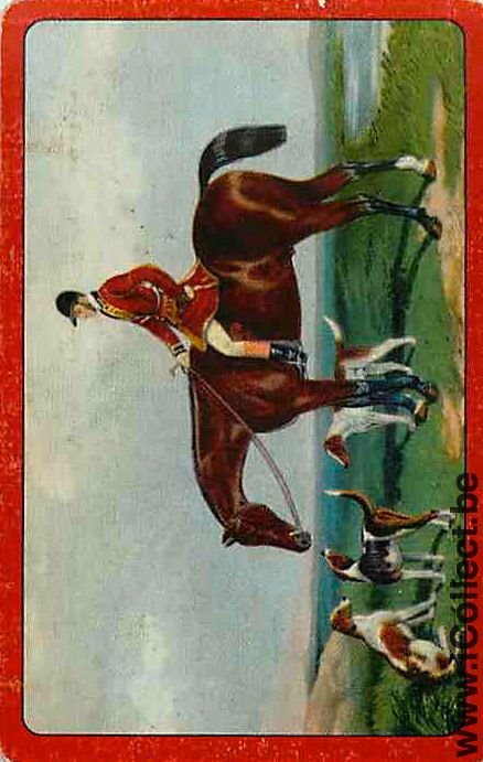 Single Swap Playing Cards Horse Hunting (PS10-28G)