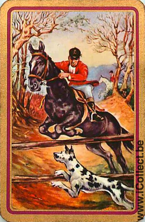 Single Playing Cards Horse Hunting (PS13-20H)