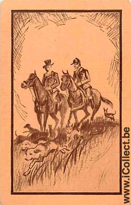 Single Playing Cards Horse Hunting (PS01-15B)