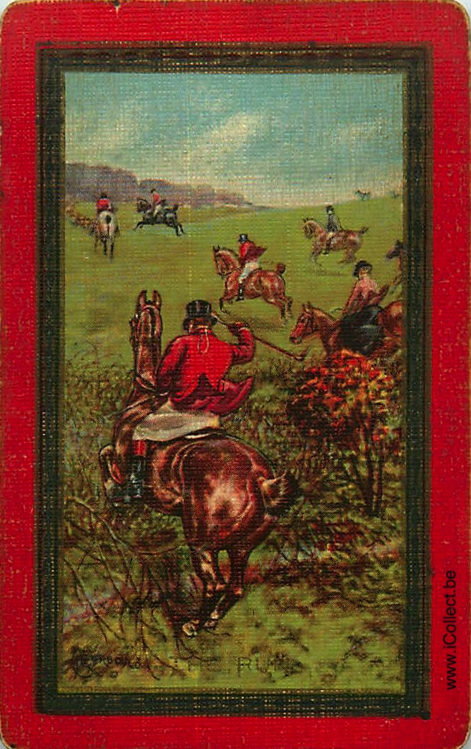 Single Swap Playing Cards Horse Hunting "The Run" (PS13-12A)
