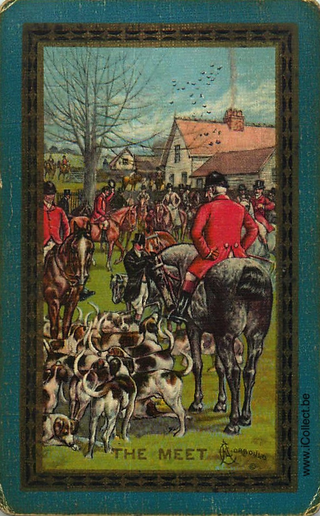 Single Swap Playing Cards Horse Hunting "The Meet" (PS13-14F)
