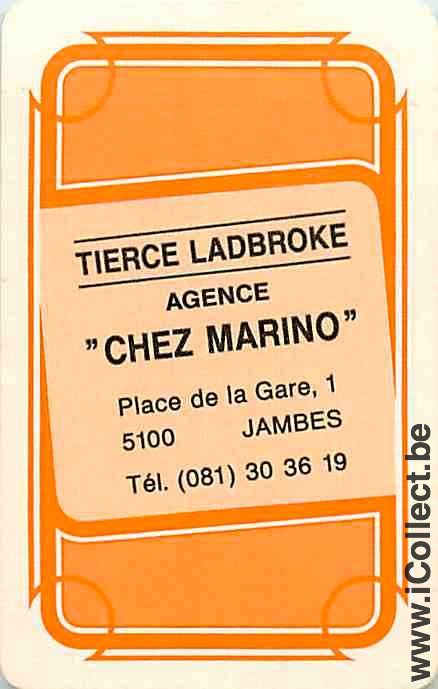 Single Playing Cards Horse Triple Forecast Chez Marino (PS15-05H