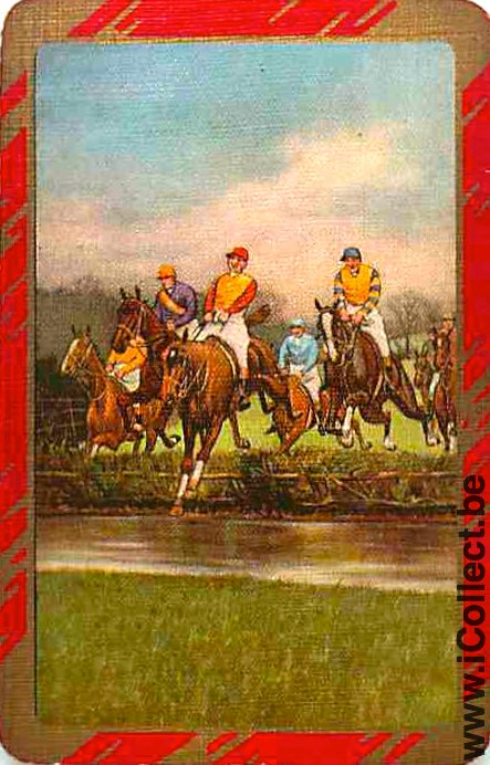 Single Playing Cards Horse Racing (PS05-48G)