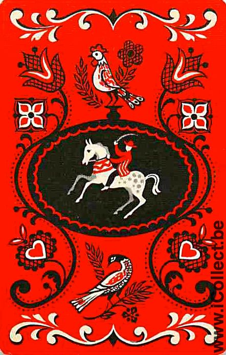 Single Playing Cards Horse and Man (PS05-50I)