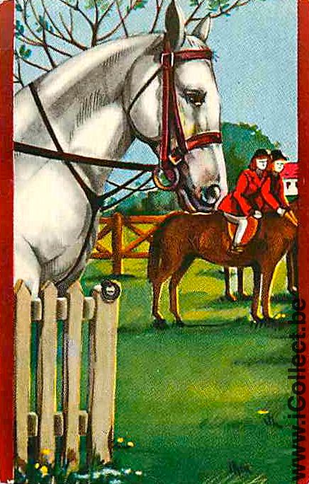 Single Playing Cards Horse and Man (PS05-53D)
