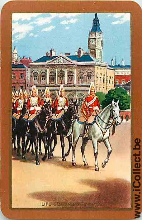 Single Playing Cards Horse Life Guards on Parade (PS13-28E)