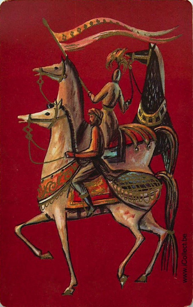 Single Swap Playing Cards Horse with Men (PS13-21F)