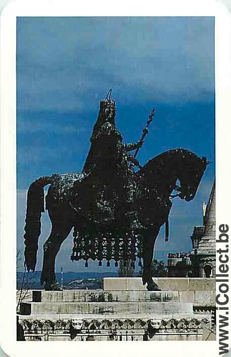Single Swap Playing Cards Horse Knight Statue (PS09-31I)
