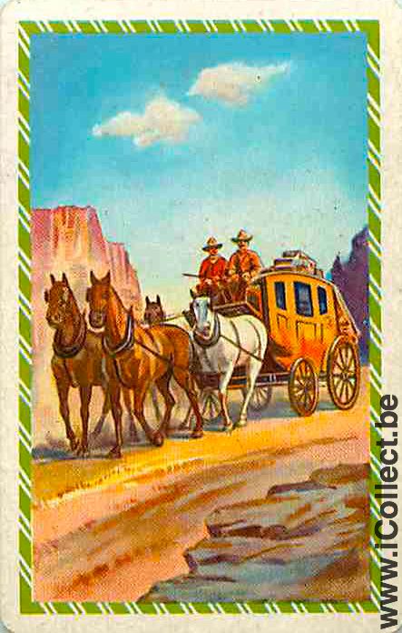Single Playing Cards Horse Carriage (PS05-58D)