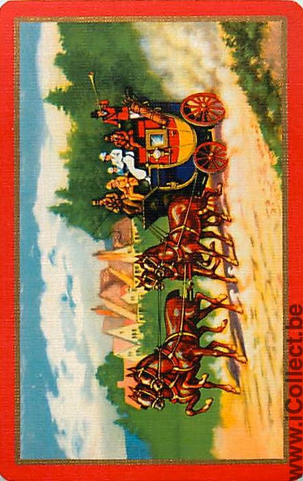 Single Playing Cards Horse Horse Carriage (PS08-05E)