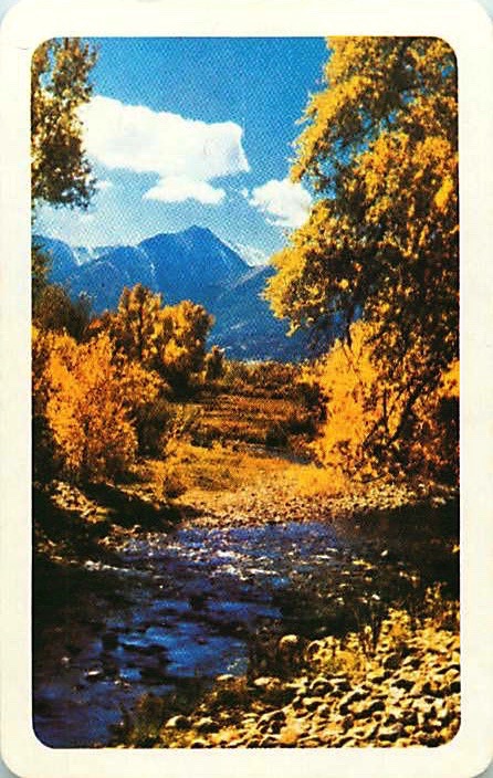 Single Playing Cards Landscape River (PS16-54A)