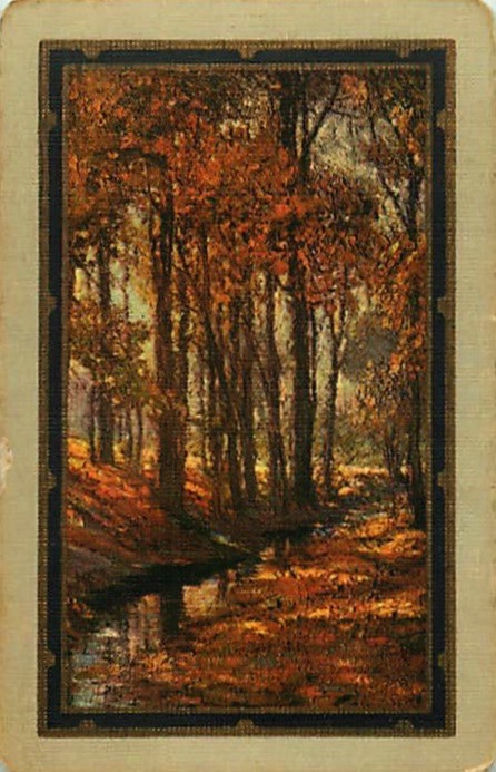 Single Playing Cards Landscape River (PS16-54E)