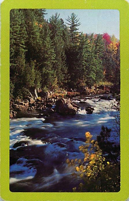 Single Playing Cards Landscape River (PS16-54H) - Click Image to Close