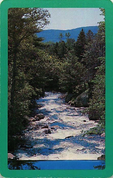Single Playing Cards Landscape River (PS16-54I)