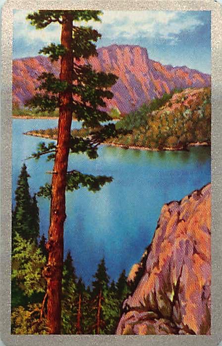 Single Playing Cards Landscape Lake (PS16-55H) - Click Image to Close