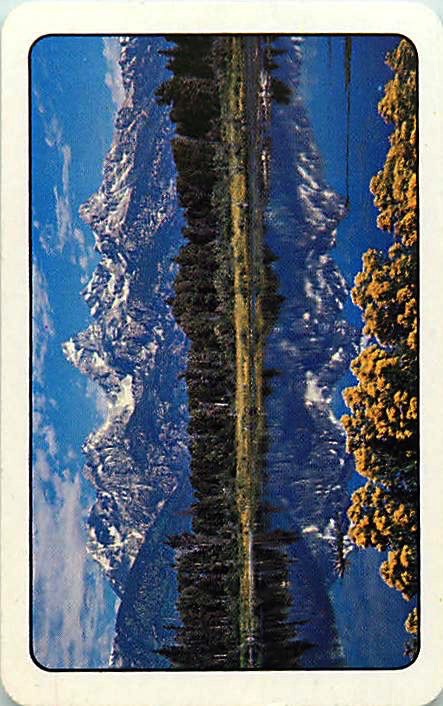 Single Playing Cards Landscape Lake (PS16-55I) - Click Image to Close