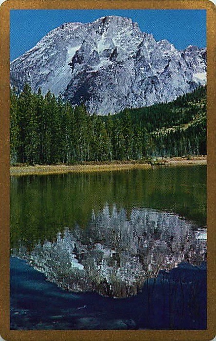 Single Playing Cards Landscape Lake (PS16-56B) - Click Image to Close