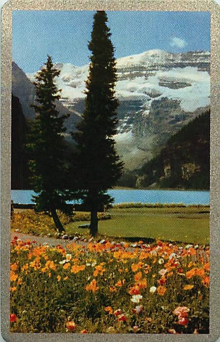 Single Playing Cards Landscape Lake (PS16-56G) - Click Image to Close