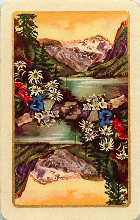 Single Playing Cards Landscape Lake (PS16-56H) - Click Image to Close