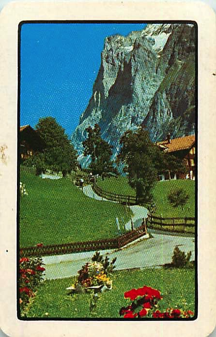Single Playing Cards Landscape Mountain (PS16-58E)