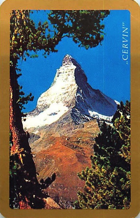 Single Swap Playing Cards Landscape Mountain Cervin (PS16-58H)