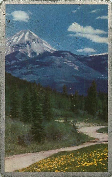 Single Playing Cards Landscape Mountain (PS16-59D) - Click Image to Close