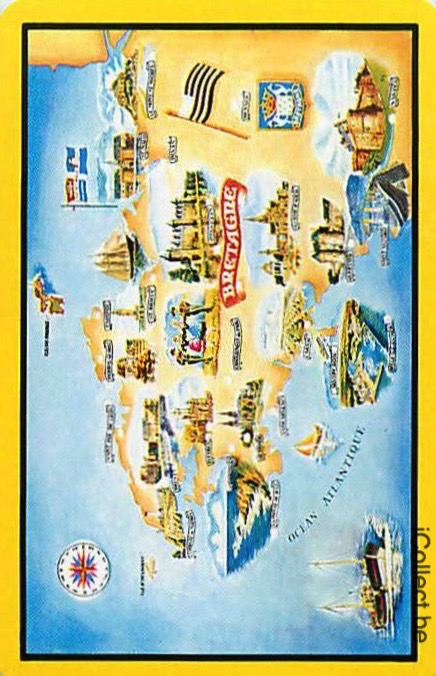 Single Playing Cards Map France Bretagne (PS16-19A)