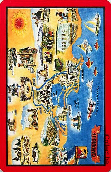 Single Playing Cards Map France Camargue (PS16-19C) - Click Image to Close
