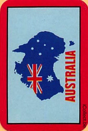Single Playing Cards Map Australia ***Mini*** (PS16-21I)