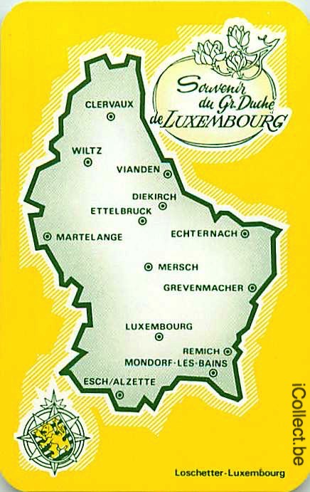 Single Playing Cards Map Luxembourg (PS16-22F)