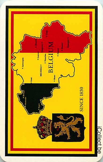 Single Swap Playing Cards Map Belgium (PS16-23C)