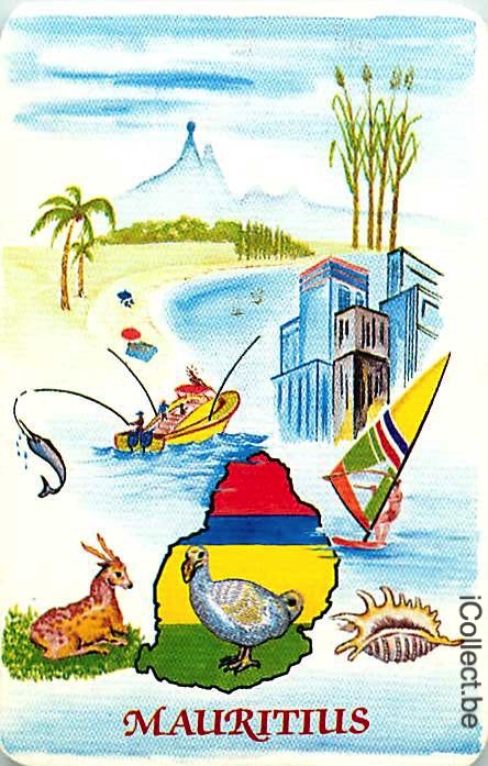 Single Playing Cards Map Mauritius (PS16-26A)