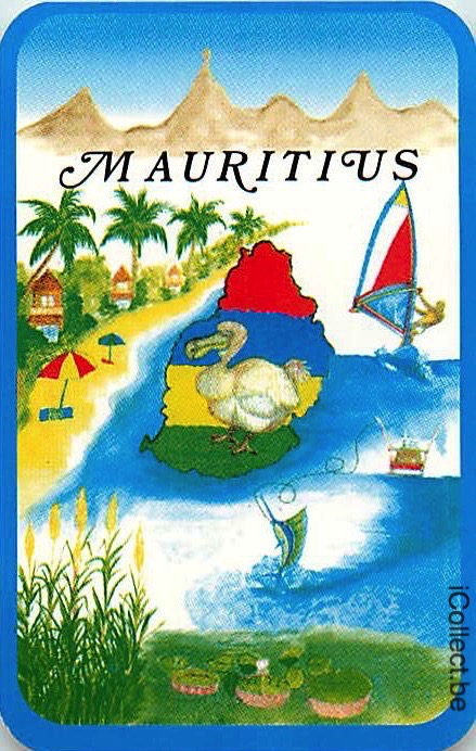 Single Playing Cards Map Mauritius (PS16-26B)