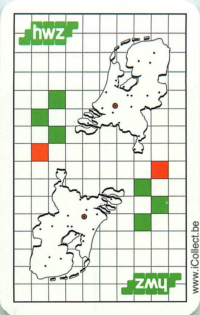 Single Swap Playing Cards Map Netherlands (PS22-05H) - Click Image to Close